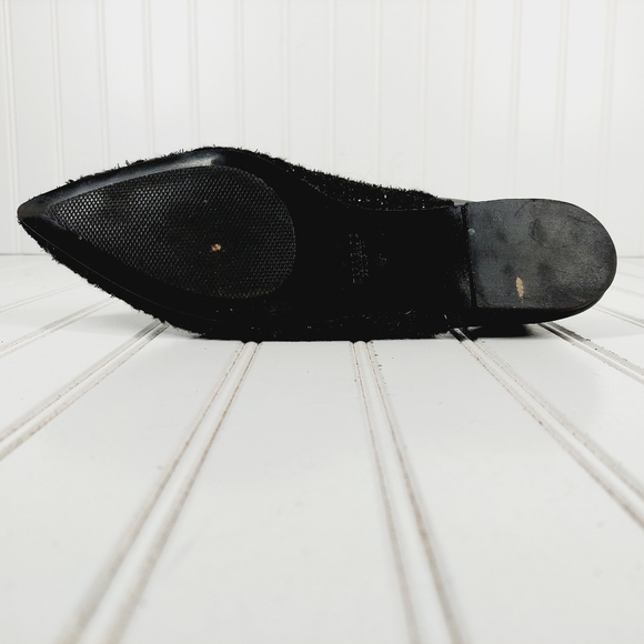 Zara Basic Pointed Toe Black Sequins Slip On Flats E179 - Picture 10 of 11